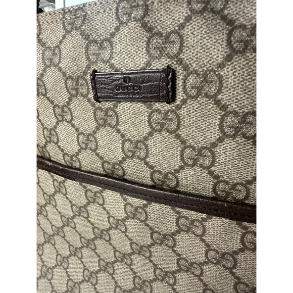 Gucci GG Monogram Messenger Bag Brown/Tan One Size - Picture 3 of 14